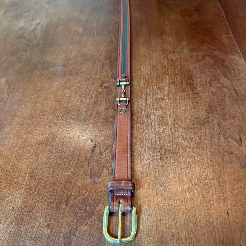 Tory Belt Women 36 Brown Snaffle Bit 2305 English Bridle Leather Equestrian USA - Picture 8 of 8